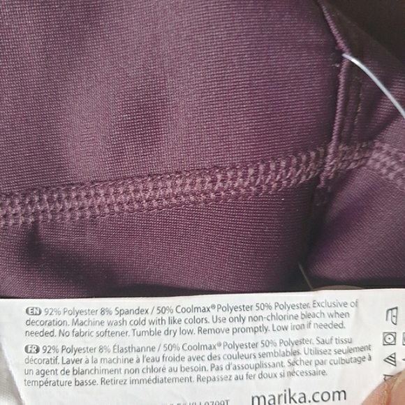 Marika Wild Plum Chill-Tek Soft Fleece Lined Active High Waist Active Leggings S - Picture 8 of 16